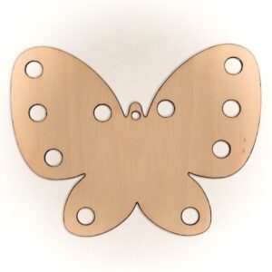 dřevěný motýl výřez