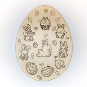 dřevěná vkládačka - velikonoční vejce