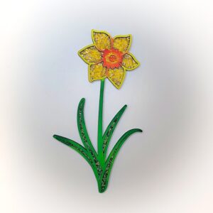 dřevěná květina - narcis