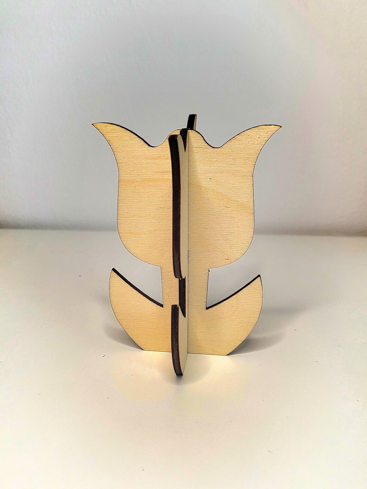Dřevěný tulipán - tvoření - Obrázek 2