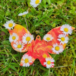 Dřevěný motýl - výřez 3