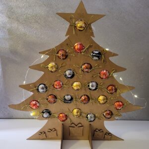 dřevěný adventní kalendář