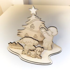 vánoční stromeček - omalovánky