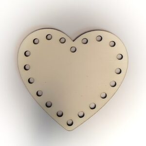 dřevěné srdce tvoření